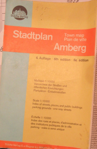 Amberg stadtplan auflage - amberg,,