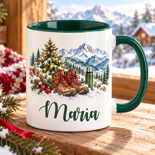 Weihnachtstasse mit namen - mit,