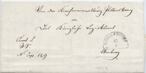 Vorphilabrief 1861 von