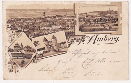 Amberg ansichtskarte - ak,