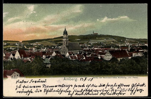Amberg ansichtskarte - amberg,,
