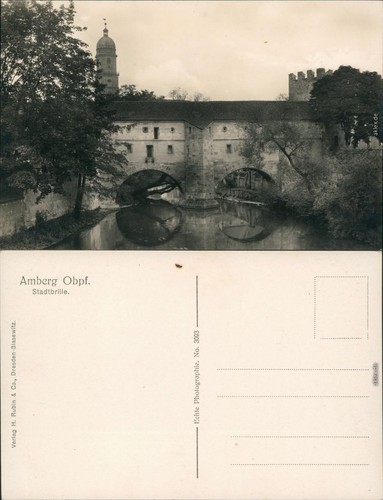 Ansichtskarte amberg - ansichtskarte,