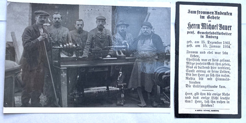 Orig sterbebild amberg 1934 - orig,