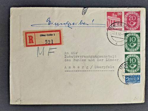 Celle 1952 einschreiben nach - celle,